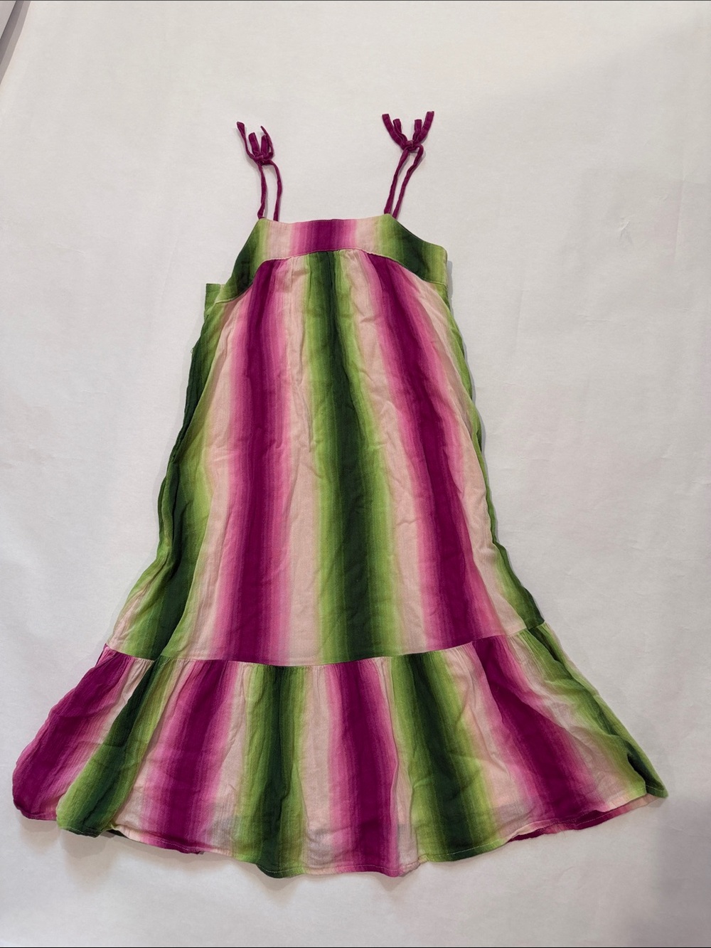 Janie and Jack Pink and Green Cotton SunDress